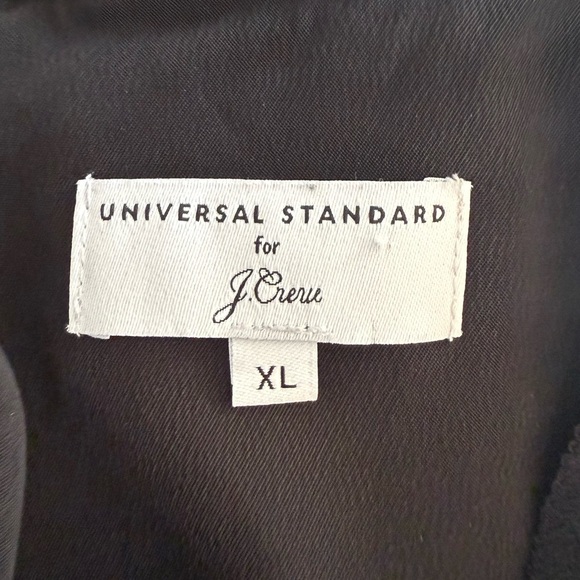 Universal Standard for J. Crew Cupro Wide Leg Jumpsuit XL Black Soft Cropped - Picture 7 of 8